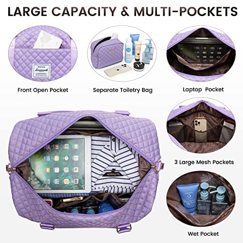 Travel Duffle Bag (Purple-a / Large-2 Pcs)