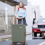 Expandable Luggage (Dark Green / DB/TB/28in)