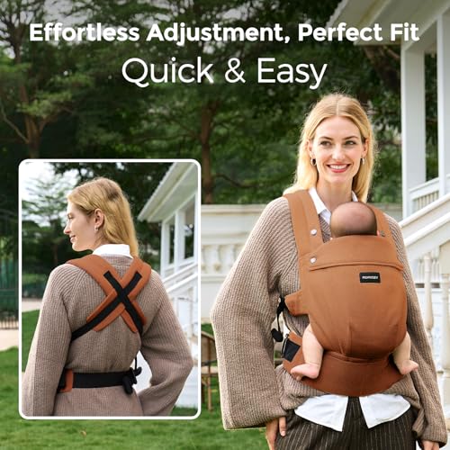 Baby Carrier with Natural Cotton Linen (Sepia)