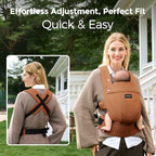 Baby Carrier with Natural Cotton Linen (Sepia)