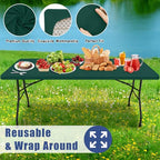 2 Pack Rectangle Spandex Fitted Table Cloth (Blackish Green / 60" x 30" (Rectangular))