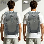 Hiking Backpack 30L Foldable Travel Daypack For Women Men (Grey / 30L)