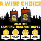 Microfiber Camping Towel (Orange / Large (24x48) + Washcloth (12x12))