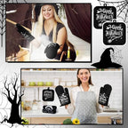 10 Pcs Halloween Kitchen Decor Accessories Set Witch Style (Black / Halloween Witch)