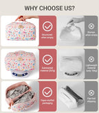 Travel Makeup Bag for Women (Sunshine Kitty)