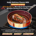 Deluxe DUXANO 14PC Healthy Pots and Pan With 9H Anti (Copper)