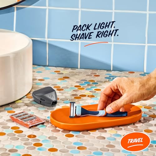Travel Shave Set (Blue / 1 Count (Pack of 4))