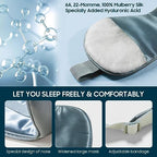 Sleep Mask 100% Mulberry Silk (Misty Blue)
