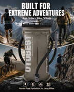 Water Bladder 1.5L Hydration Bladder for Hiking Backpack (Coffee-1.5L)