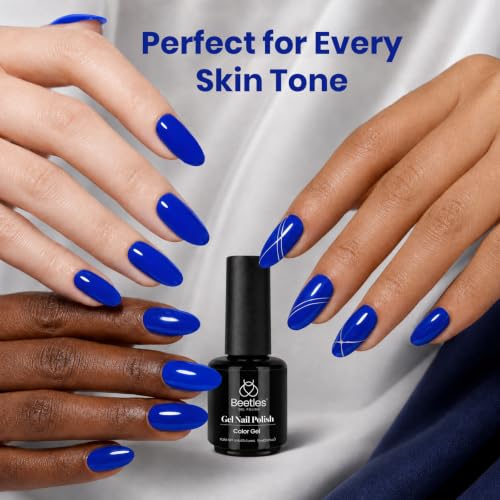 Beetles Blue Gel Nail Polish (D - Creme Blue | Sapphire Love)