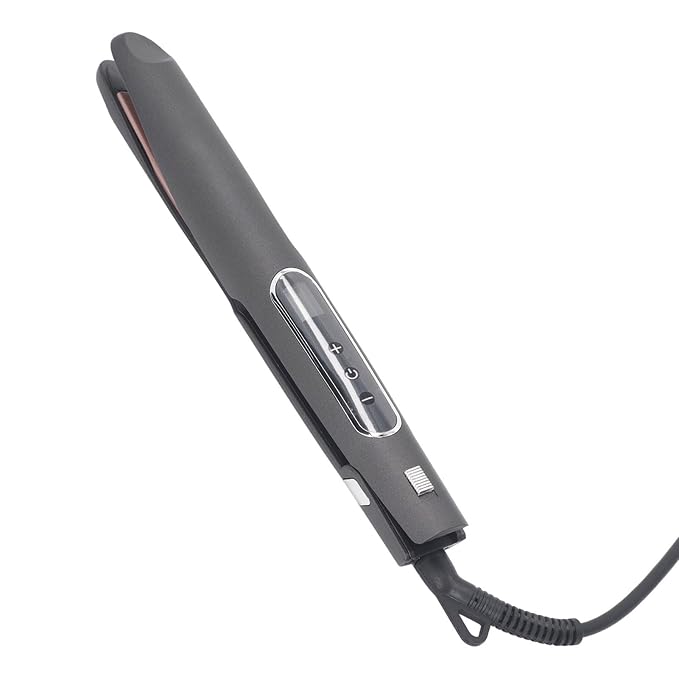 Twisted Structure 2 in 1 Hair Straightener Curler, Versatile Styling, Reduce Frizz, Suitable for All Hair Types, LCD Display, Ceramic Coating,Lasting (NPT 3/4in)