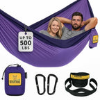 Camping Hammock (Purple & Dark Purple / Double)