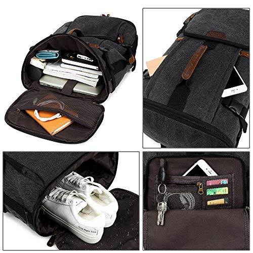 40L Travel Backpack for Men (Black)