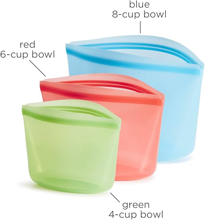 Stasher Premium Silicone Reusable Food Storage Bags, Lunch Bag, Travel - Image 5