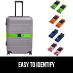 GORILLA GRIP Heavy Duty 8 Pack Adjustable Luggage Straps - Image 4