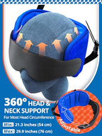 Travel Pillow with Seat Strap Combo Airplane Foot Hammock Set (Travel Pillow & Foot Hammock)