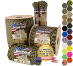 750 Paracord Rope Nylon Parachute Cord (Forest Camo / 200 Ft.)