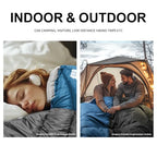 Cold Weather Sleeping Bags for Adults (Blue-5.3lb)