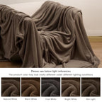 Ultra Soft Fleece Blanket King Size (Cocoa Brown / King(108" X 90"))