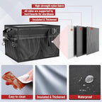 Grill Caddy Foldable BBQ Caddy with Paper Towel Holder (Black)