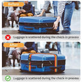 Luggage Straps for Suitcases (Black+Pink / 8Pcs)