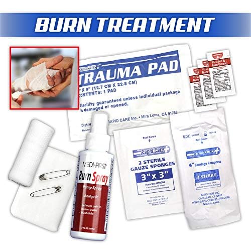 First Aid 80097 2 Shelf All Purpose First Aid Kit Cabinet (Class A+ OSHA/ANSI 2015 / 2 Shelf)