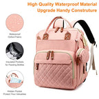Diaper Bag Backpack with Changing Station (Pink)