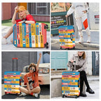 Funny Multilingual Greetings Luggage Cover (#26 / XL(fits 32-34Inch suitcase))