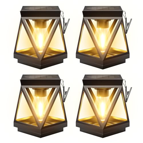 Solar Lanterns Outdoor Waterproof (Black)