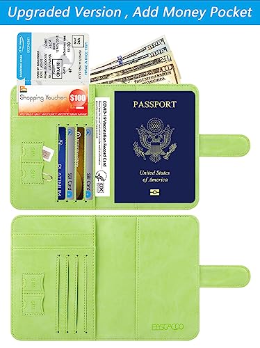 Passport Holder Cover Wallet RFID Blocking (Apple green / Passport Covers)