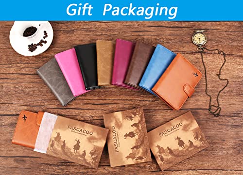 Passport Holder Cover Wallet RFID Blocking (Z _ #Blue / Passport Covers)
