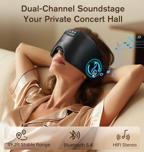 Luxurious Silk Soft Sleep Mask (Black 3c)