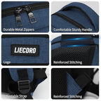 Blue Backpack for Men Women (D6-blue / 17.3 Inch)