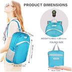 35L Foldable Waterproof Backpack For Outdoor Sports With Inside Wet Clothes Compartment Packable For Multiple Uses Ultra Lightweight Ideal For Hiking Men And Women Travel (1sky Blue)