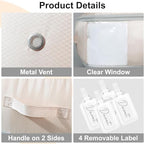 Comforter Storage Bag (Beige / 110L x 4 Pack)