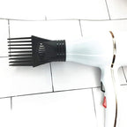 2 Pcs Black Hair Dryer Comb, Hair Styling Nozzle Tool for Straightening Detangling Fine Curly Natural Appliances, Plastic Nozzle Hairdryer Blow Comb Attachment