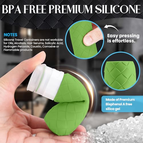 Travel Bottles for Toiletries (Forest Green)