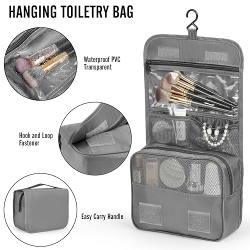10 Set Packing Cubes for Travel Essentials (04 Gray)