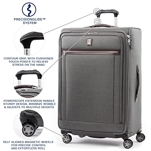 Platinum Elite Checked Luggage Spinner (Checked-Large 29-Inch / Vintage Grey)