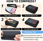 BAGAIL 4 Set/6 Set/8 Set Compression Packing Cubes Travel Accessories - Image 4