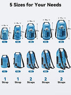 Dry Bag Waterproof Backpack with Phone Case (Blue / 30L)