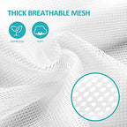 Laundry Bags Mesh Heavy Duty 24" x 36" with Drawstring Closure (Black-3Pack)