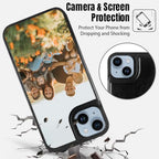 Custom Wallet Phone Case for iPhone 15 Plus with Photo (Black-A / iPhone 15 Plus)