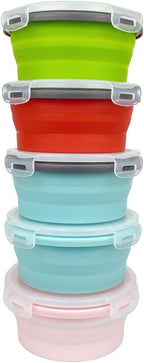 CARTINTS 800ml Silicone Collapsible Food Storage Containers-Prep/Storage Bowls - Image 3
