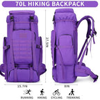 Hiking Backpack for Men 70L (70l-purple)