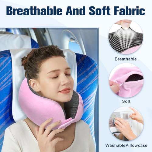 Neck Pillow for Traveling (Sakura Pink)