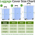 3PCS Luggage Covers Full Clear Suitcase Cover Protector (Transparent / 20/24/28 inch)