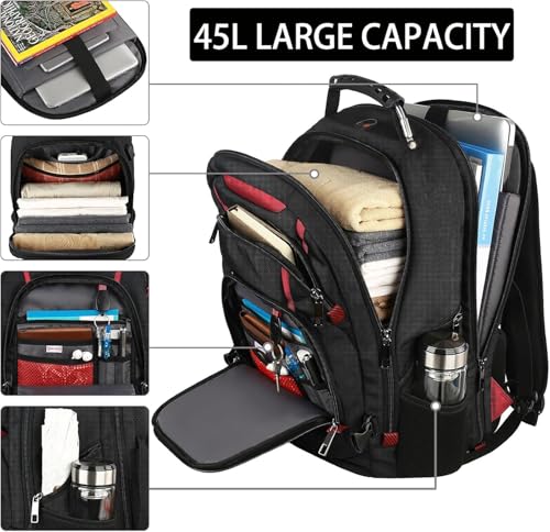 17.3 Laptop Backpack (L-red-v)
