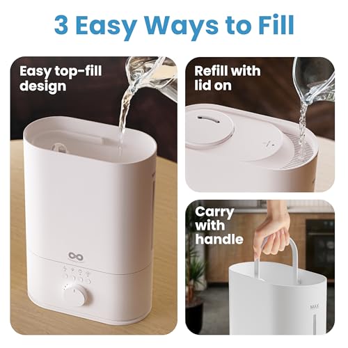 6L Large Humidifier for Bedroom (White)