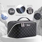 Travel Makeup Bag Cosmetic Bags for Women (A-7-Black)
